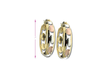 Three Tone Plated | Fashion Earrings